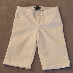 Democracy White "Ab"Solution Denim Shorts Women's Size 4